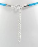 Collier Cuir Vachette Marron et Argent 925