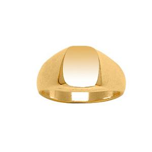 Chevalière Plaqué Or Vermeil Ovalisée 10 x 9 mm