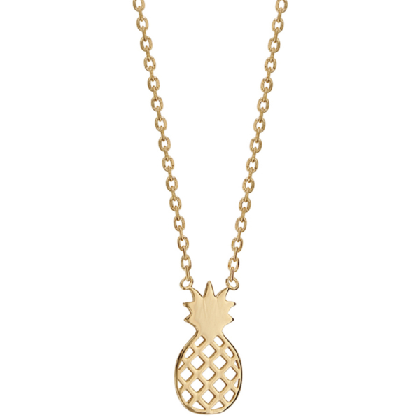 Collier Plaqué Or Ananas 