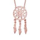 Collier Plaqué Or Rose Attrape Rêves