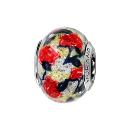 Charms Argent 925 Perle Murano Multicolore