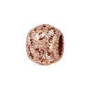 Charms Argent 925 Boule Diamanté Givré Dorure Rose