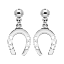Boucles d'oreilles Argent 925 Fer à Cheval