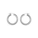 Boucles d'oreilles Argent 925 Créole Tube 4 mm Diam. 30 mm