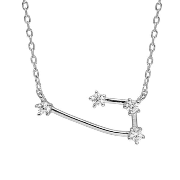 Collier Argent 925 Constellation Zodiaque Bélier Zirconium Sertis