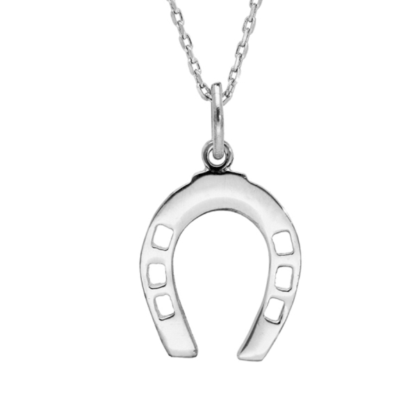 Collier Argent 925 Pendentif Fer à Cheval