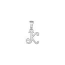 Pendentif Argent 925 Lettre Alphabet Initiale Anglaise K