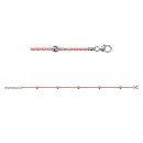 Chaîne de Cheville Argent 925 Dorure Rose et Boules Argent