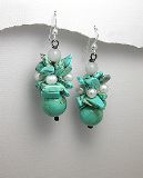 Boucles d'oreilles Argent 925 et Turquoises