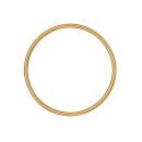 Bracelet Jonc Plaqué Or Fil 3 mm Diam. 62 mm