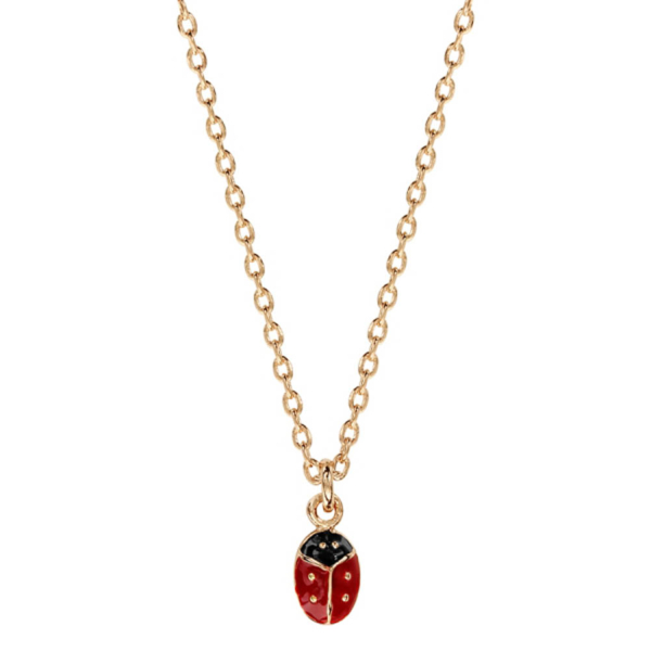 Collier Plaqué Or Coccinelle