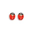 Boucles d'oreilles Argent 925 Enfant Coccinelle