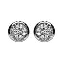 Boucles d'oreilles Argent 925 Pastille Zirconium Sertis 