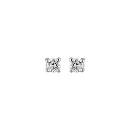 Boucles d'oreilles Argent 925 et Zirconium 4 Griffes Rond 3 mm