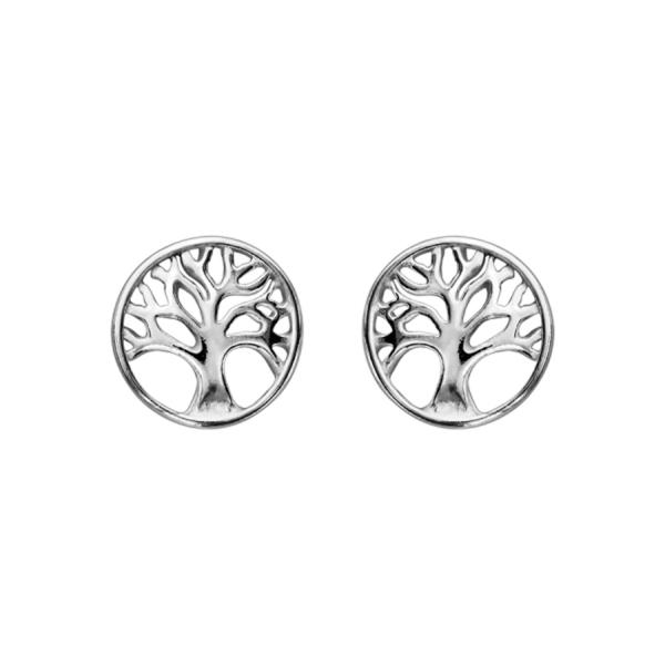 Boucles d'oreilles Argent 925 Arbre de Vie Ajouré 