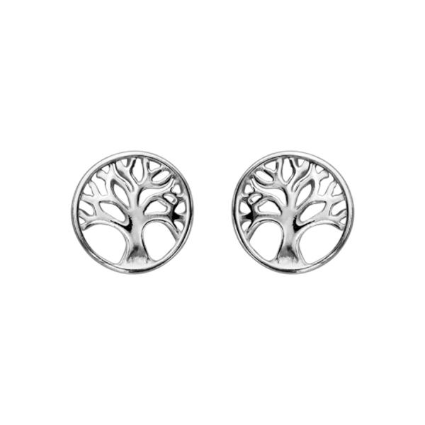 Boucles d'oreilles Argent 925 Arbre de Vie Ajouré 