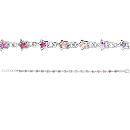 Bracelet  Argent 925 Etoiles Multicolore