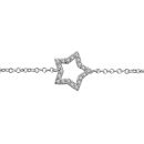 Bracelet Argent 925 et Zirconium Etoile Ajourée