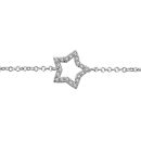 Bracelet Argent 925 et Zirconium Etoile Ajourée