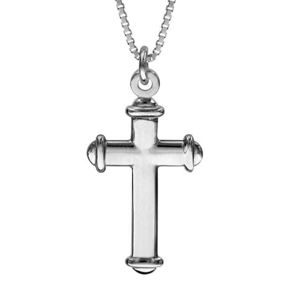 Collier Argent 925 Pendentif Religieux Croix