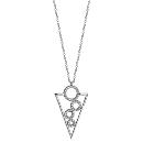 Collier Argent 925 Triangle avec Cercles de Zirconium