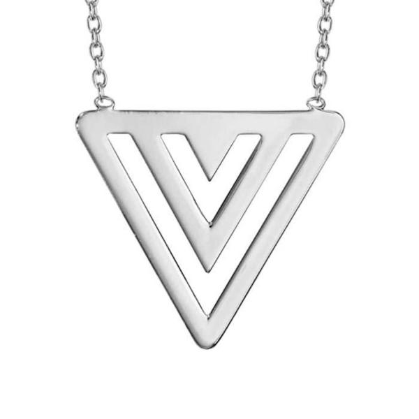 Collier Argent 925 Forme 3 Triangles