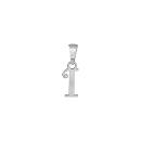 Pendentif Argent 925 Lettre Alphabet Initiale Anglaise I