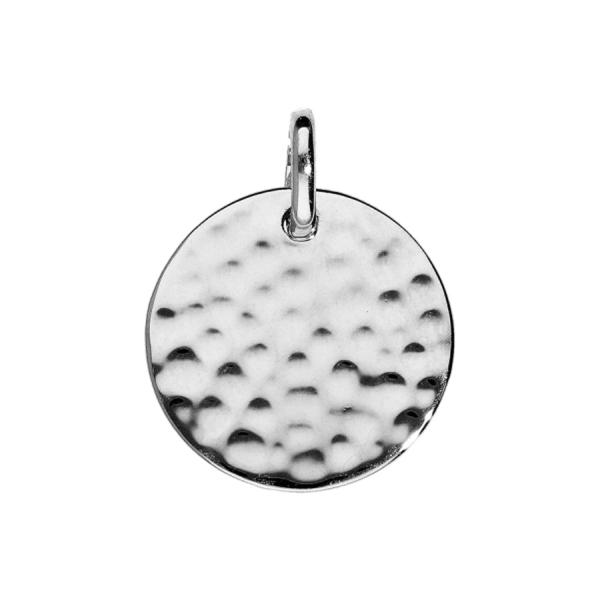 Pendentif Argent 925 Pastille Martelée 