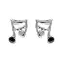 Boucles d'oreilles Acier 316 L Enfant Note de Music