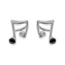 Boucles d'oreilles Acier 316 L Enfant Note de Music