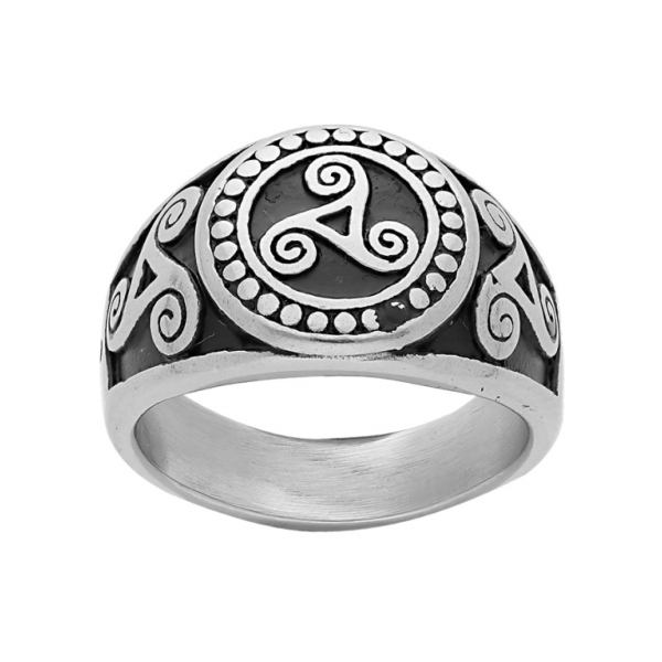 Bague Acier 316 L Triskel