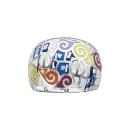 Bague Acier 316 L Bombée Motifs Géométrique Multi-couleurs avec Nacre