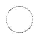 Bracelet Argent 925 Enfant Jonc Massif Rigide 2 mm Diam. 45 mm