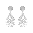 Boucles d'oreilles Argent 925 Feuillage