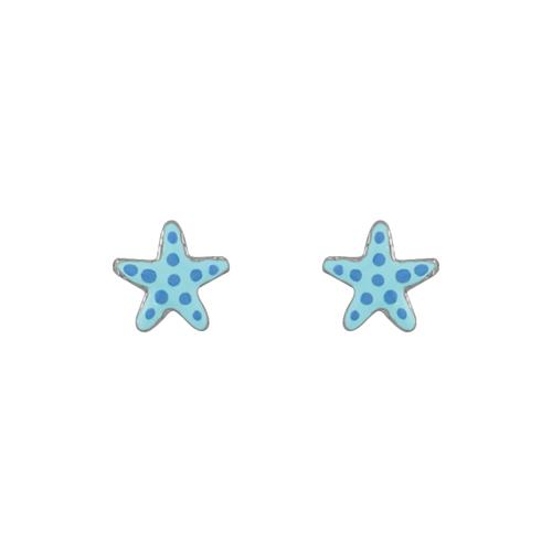 Boucles d'oreilles Argent 925 Enfant Etoile de Mer