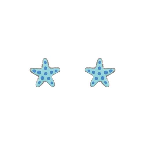 Boucles d'oreilles Argent 925 Enfant Etoile de Mer