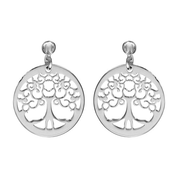 Boucles d'oreilles Argent 925 Arbre de Vie