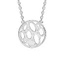 Collier Argent 925 Motif Rond Ajouré