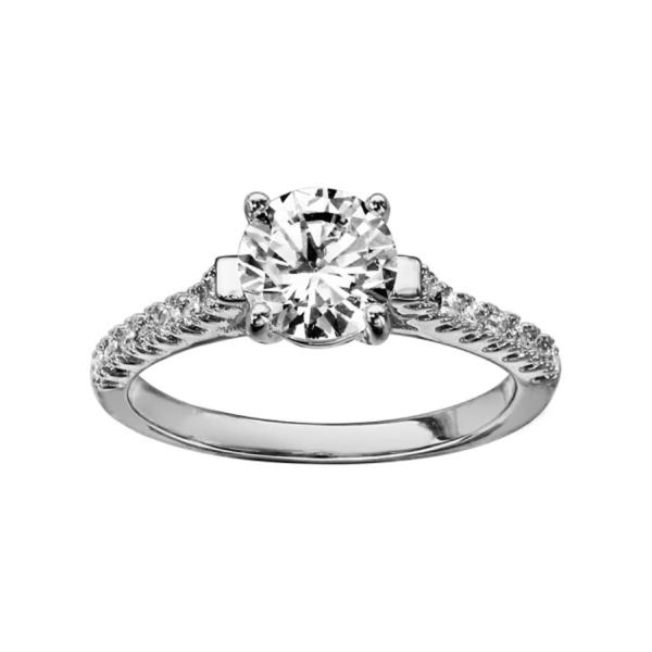 Bague Argent 925 Solitaire et Zirconium Sertis