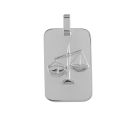 Pendentif Argent 925 Zodiaque Plaque GI Balance