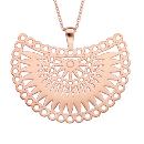 Collier Acier 316 L Rose Crochet Soleil 