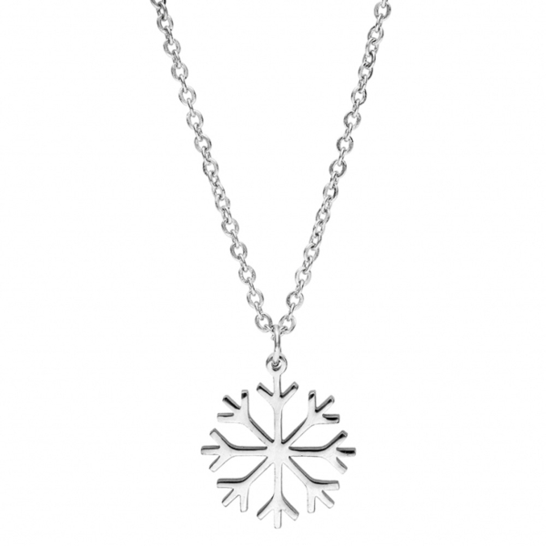 Collier Acier 316 L Pendentif Flocon de Neige