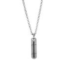 Collier Acier 316 L Pendentif Rectangulaire avec Cable