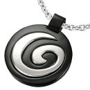 Pendentif Acier 316 L Bicolore Spirale