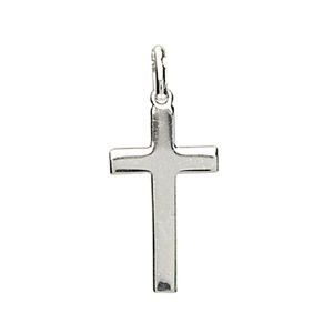 Pendentif Argent 925 Croix Plate