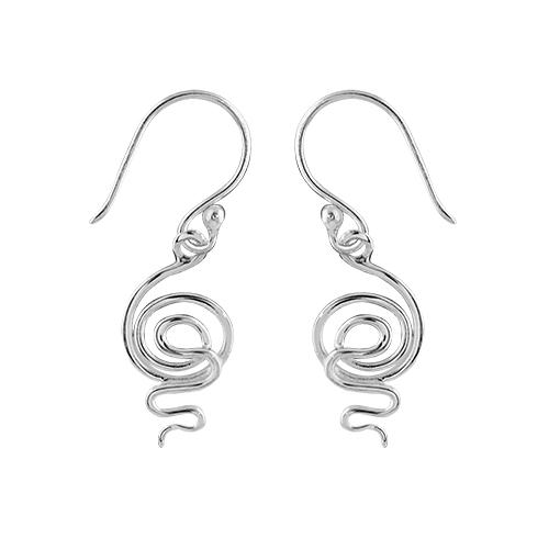 Boucles d'oreilles Argent 925 Spirale