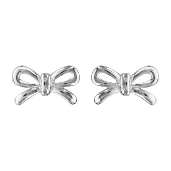 Boucles d'oreilles Argent 925 Noeud Lisse