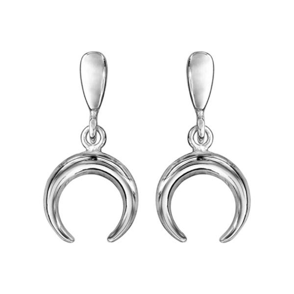 Boucles d'oreilles Argent 925 Croissant de Lune
