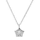 Collier Argent 925 Pendentif Etoile avec Zirconium