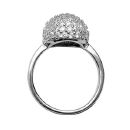 Bague Argent 925 Boule et Zirconium Blanc